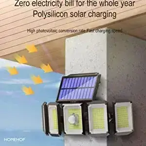 solar motion sensor night light charging