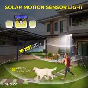 solar sensor light for home SENSOR RANGE