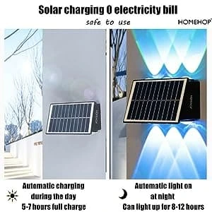 solar wall lights for home charging during day
