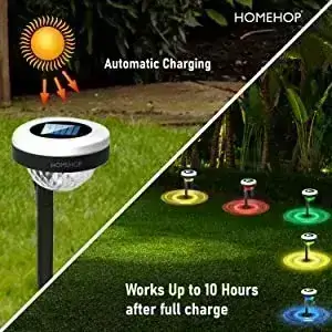 solar pathway outdoor garden lamps day charging