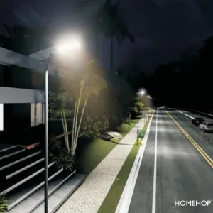solar street light for home, garden outdoor motion sensor lamp