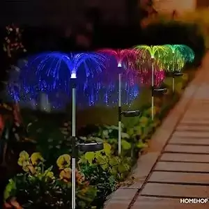 solar jellyfish outdoor light decorations lamp
