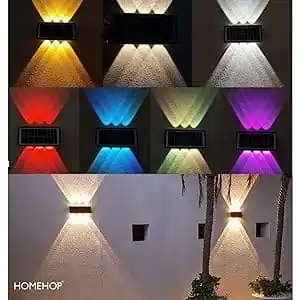 solar multicolour wall led light price