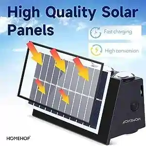 efficient charging panel of solar wall mount lights