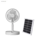 solar rechargeable table fan